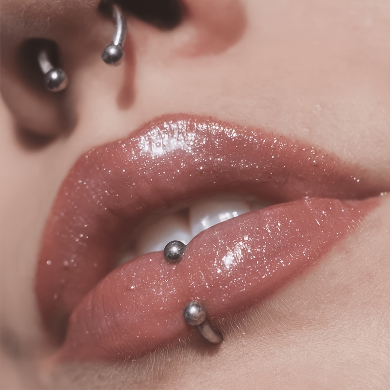 Horseshoe Circular Barbell Devil Rings for Men and Women